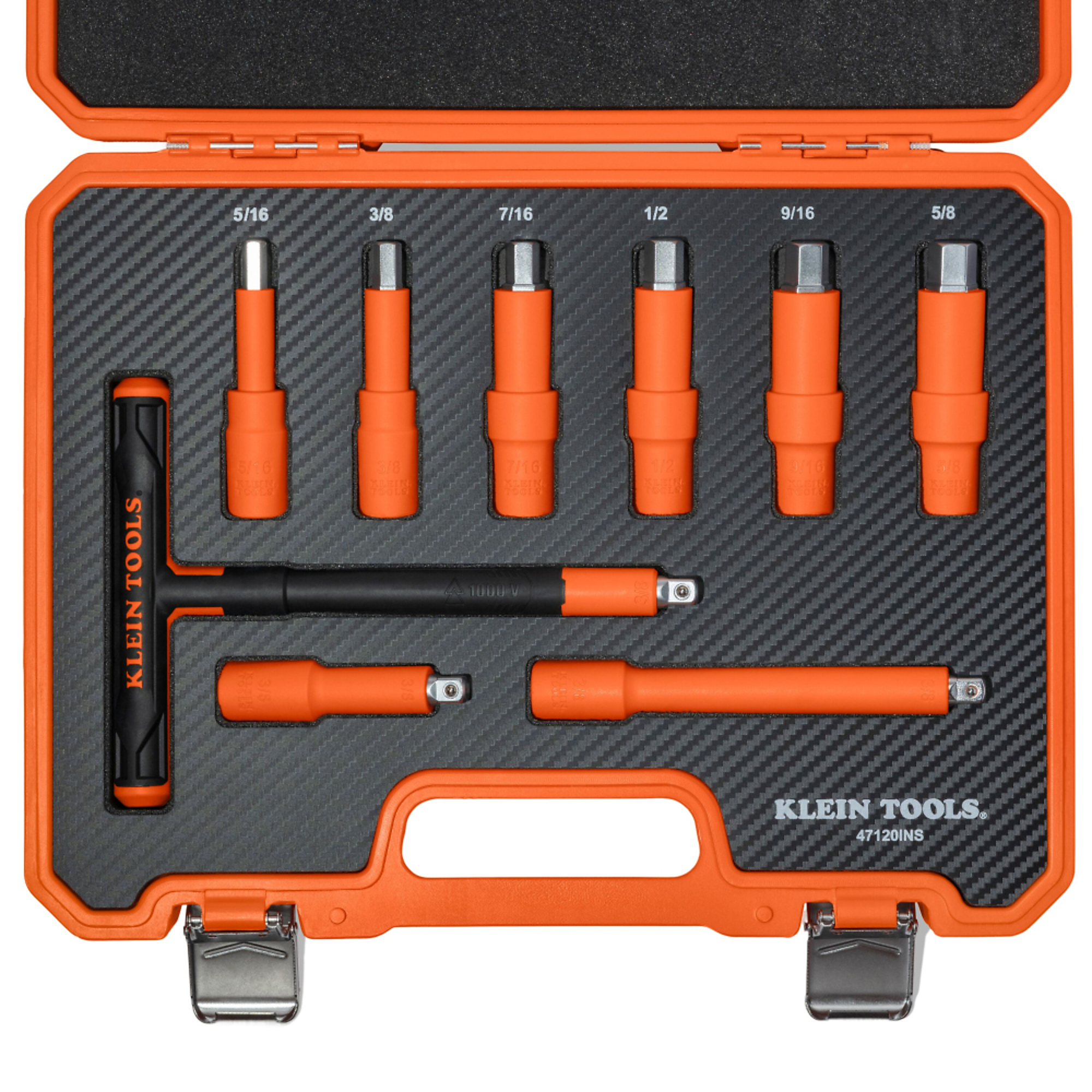 Insulated T-Handle and Hex Bit Set, 9-Piece, Klein Tools Model# 47120INS